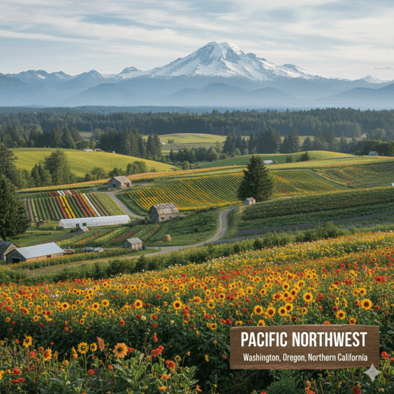 Pacific Northwest (Washington, Oregon, Northern California)