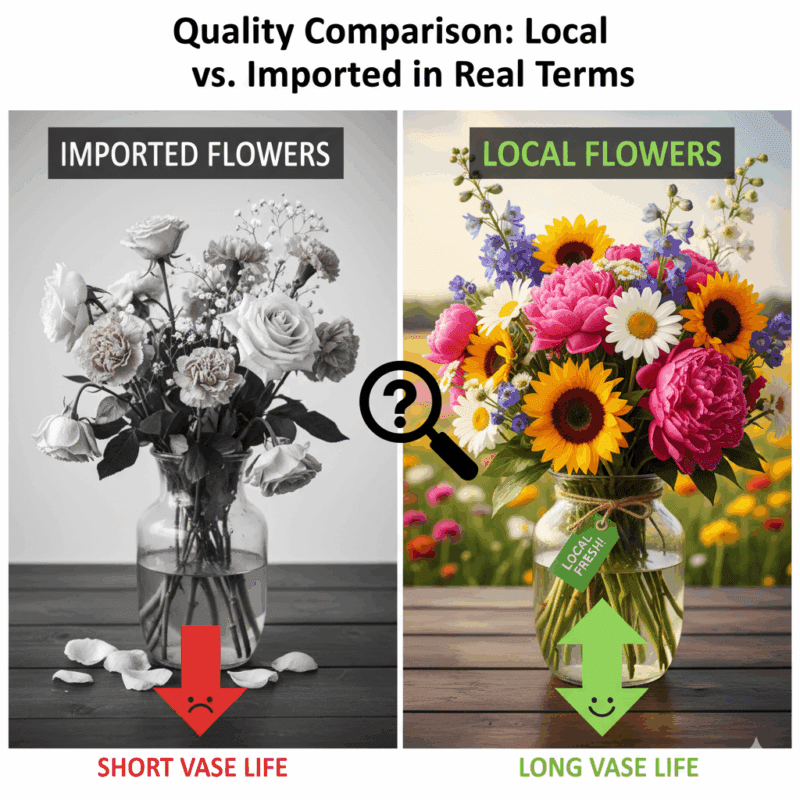 Quality Comparison Local vs. Imported in Real Terms