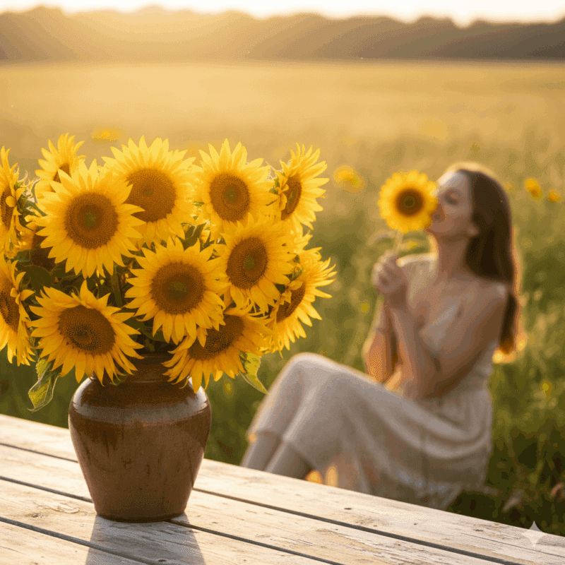 Sunflowers Positivity and Warmth
