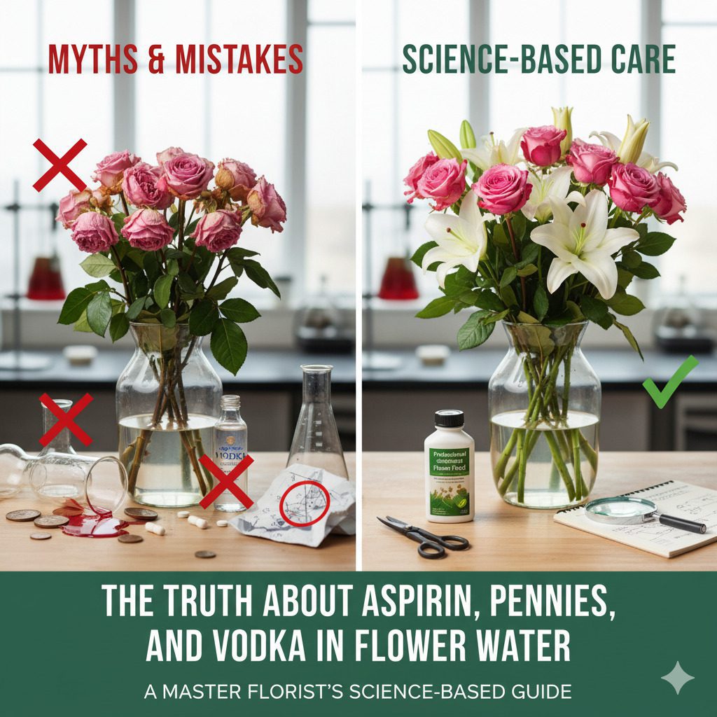 The Truth About Aspirin, Pennies, and Vodka in Flower Water