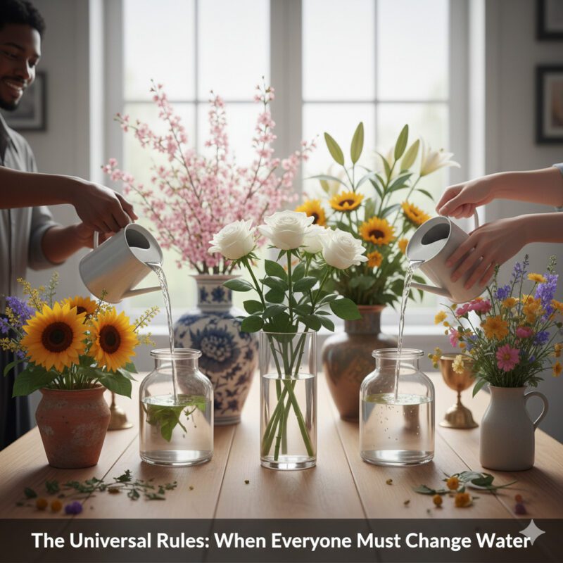 The Universal Rules When Everyone Must Change Water