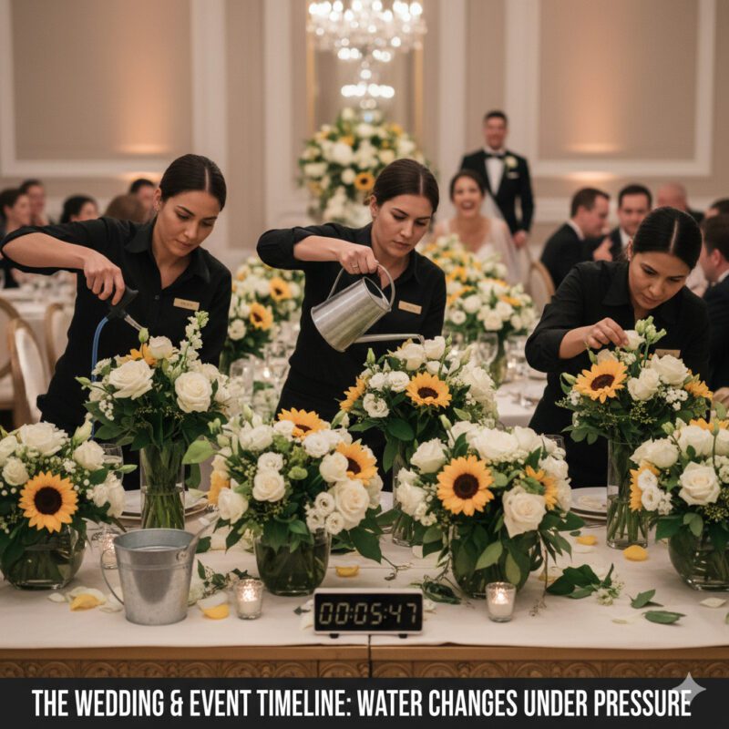 The Wedding & Event Timeline Water Changes Under Pressure