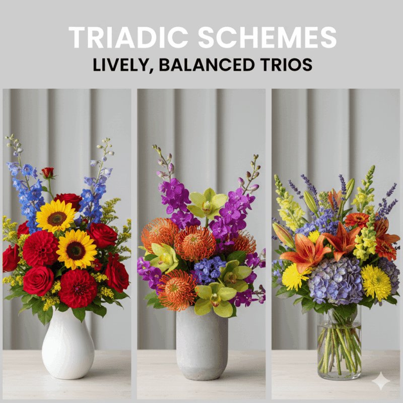 Triadic Schemes Lively, Balanced Trios