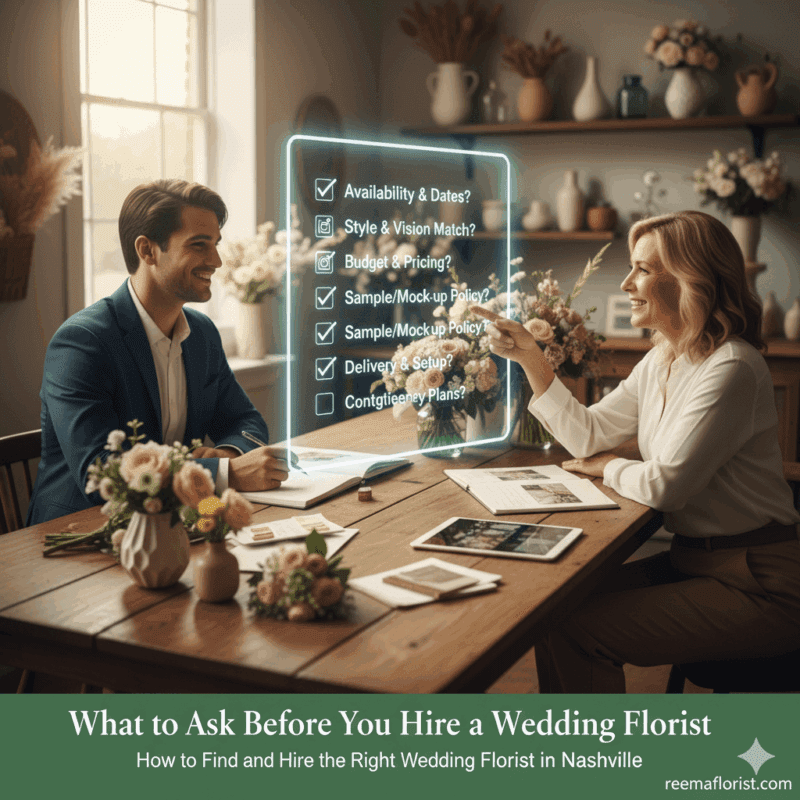 How to Find and Hire the Right Wedding Florist in Nashville