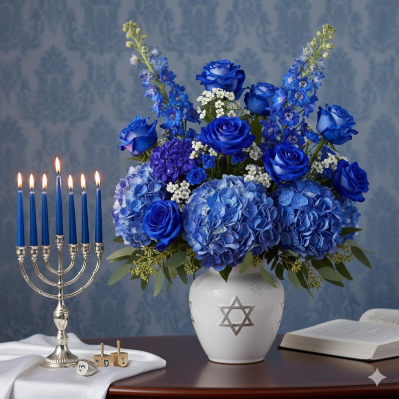  Traditional White Hanukkah Flowers