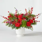 Big Red Bow Bouquet deluxe