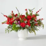 Big Red Bow Bouquet premium