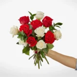 Santa Baby Rose Bouquet 12 roses