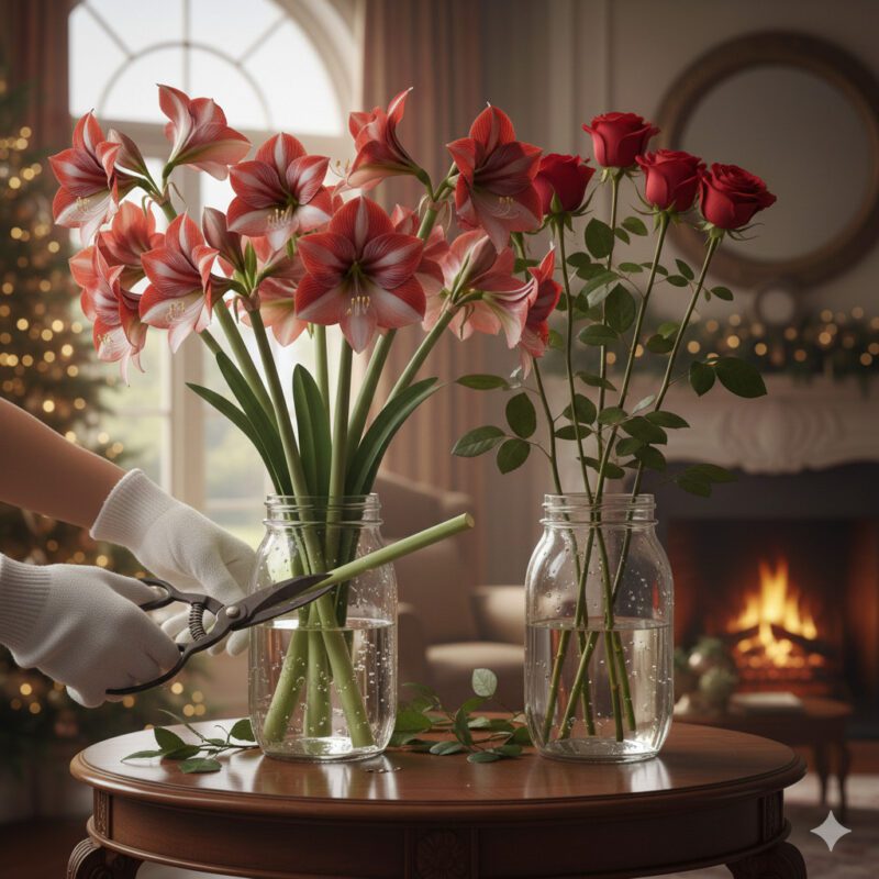 Specific Conditioning Amaryllis and Roses