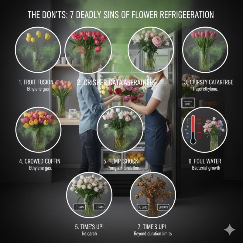 The Don’ts 7 Deadly Sins of Flower Refrigeration