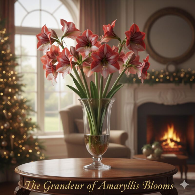 The Grandeur of Amaryllis Blooms