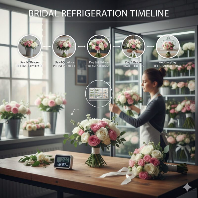 Wedding Flowers The Bridal Refrigeration Timeline