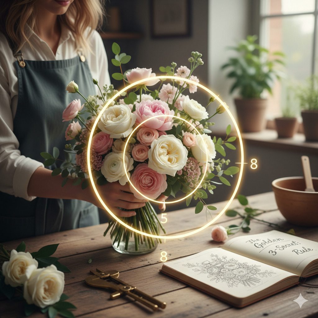 What is the 3-5-8 rule in floristry The Golden Secret