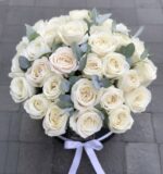 White Rose Flower Box